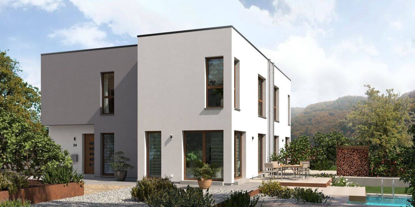 Moderne Doppelhaushälfte Double 8 – Lichtdurchflutetes Wohnen mit Stil, 76547 Sinzheim