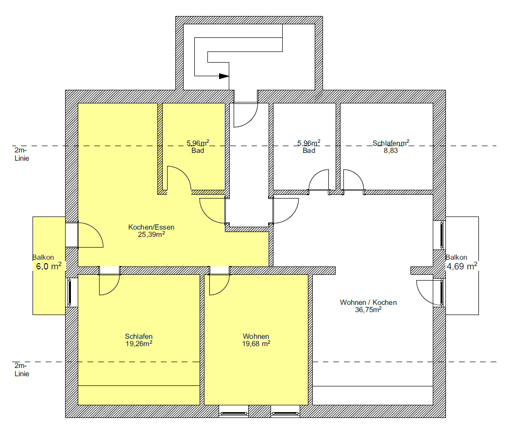 attraktive 2-Zimmer-Wohnung zentral in Metten, 94526 Metten