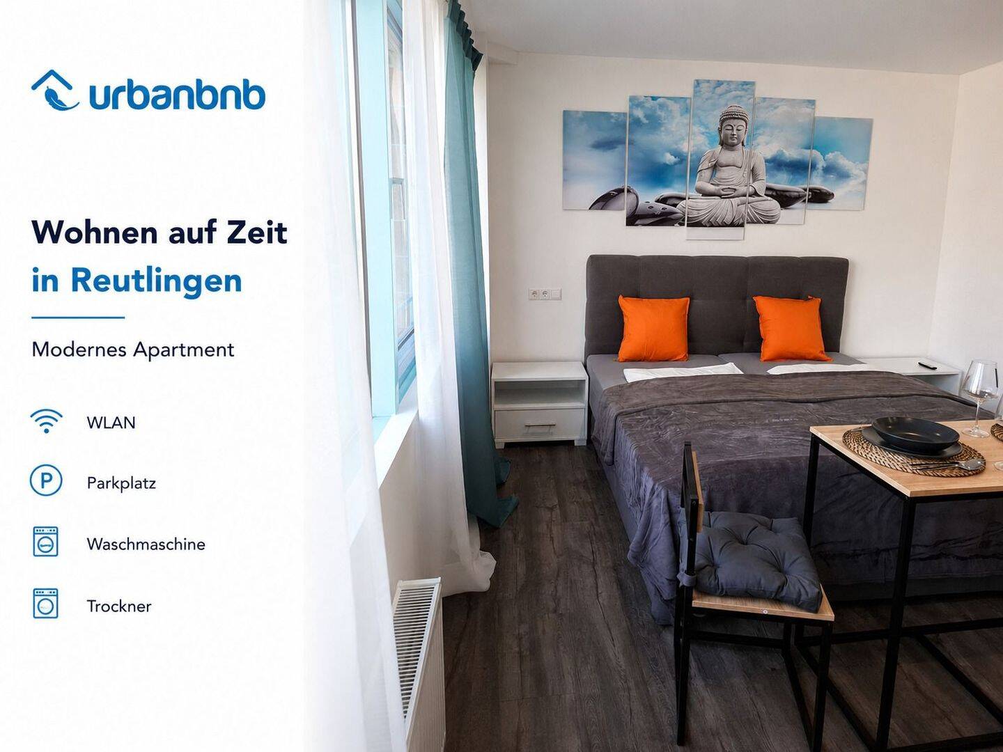 Möbliertes Apartment Boardinghaus Reutlingen – Wohnen auf Zeit ab 1 Monat – 72764 Reutlingen – Bild 1 von 1