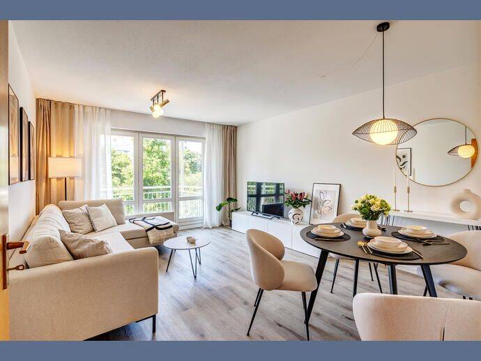 Möbliert: Gut geschnittene 3-Zimmer Wohnung, 80992 München (Moosach Neuhausen-Nymphenburg Pasing-Obermenzing)
