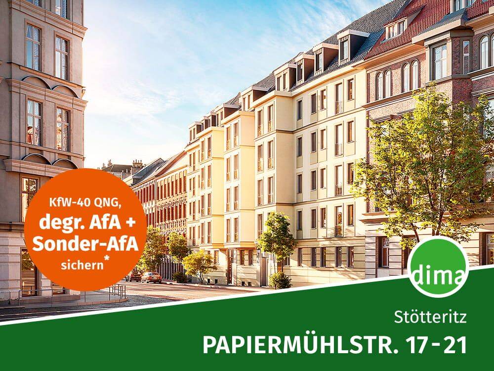 KfW-40 mit QNG: super Investment! 2RW mit schwarz-matter Badausstattung, Kellerabteil u.v.m., 4299 Leipzig (Probstheida Stötteritz)