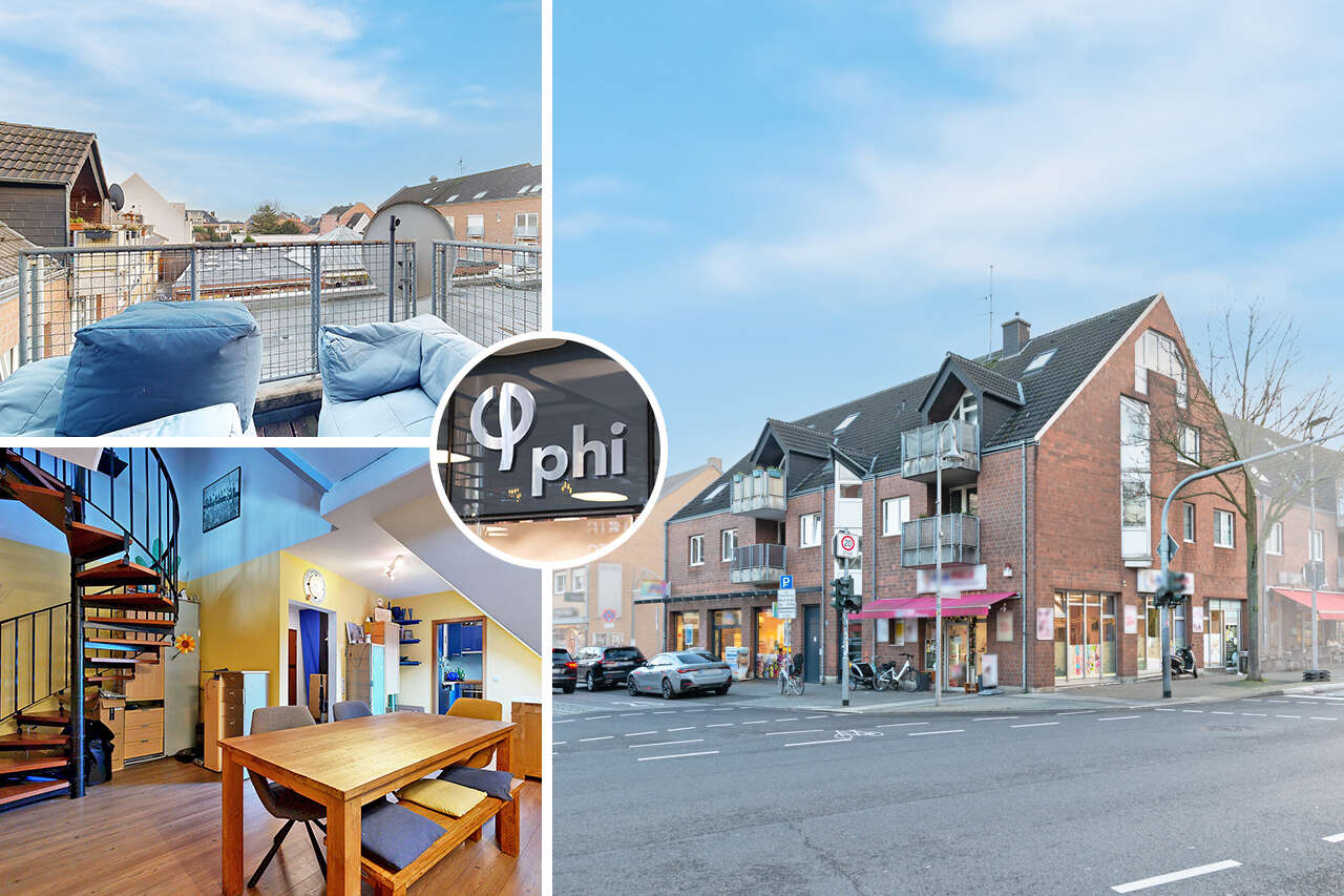 PHI KÖLN – Charmante Maisonette mit Tiefgarage und Balkon in zentraler Lage von Pulheim!, 50259 Pulheim