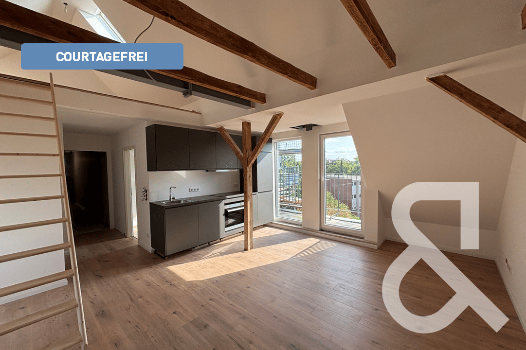 Wohnen über den Dächern von Barmbek-Süd – Neubau-DG mit Spitzboden & Balkon, 22083 Hamburg (Hamburg-Nord Barmbek-Süd)