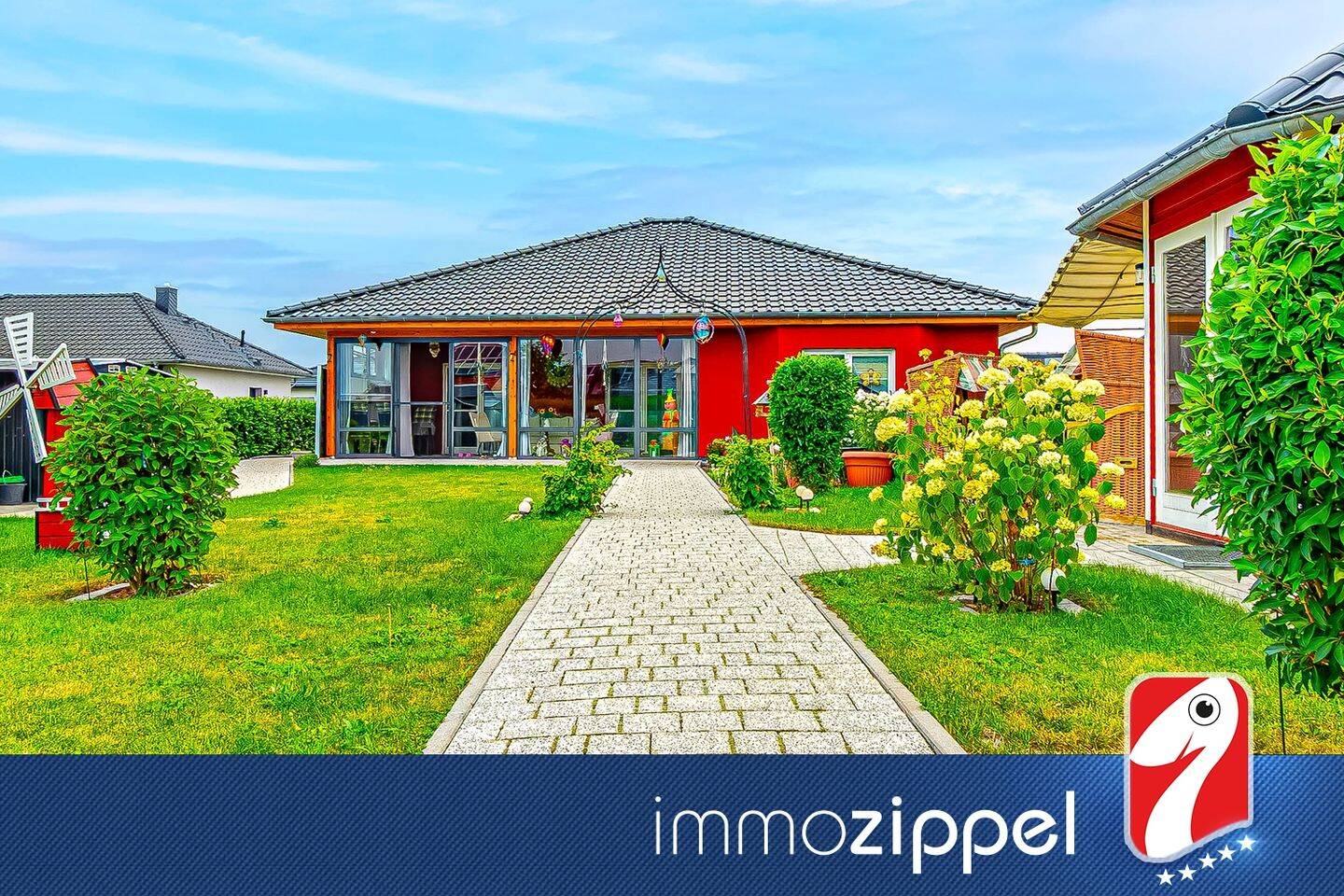 Neuwertiger Bungalow in Gatow (2021): rollstuhltauglich, 118m², 4 Zi, Wintergarten, Wärmepumpe, 16303 Schwedt/Oder