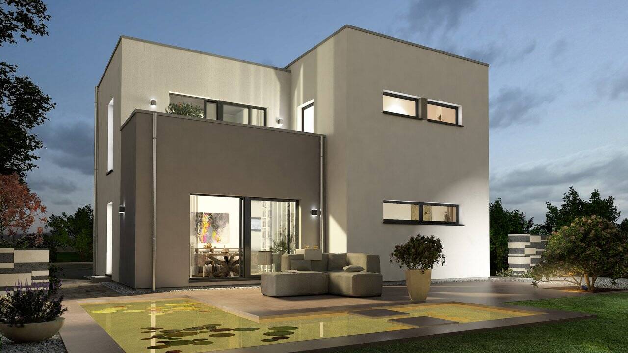 Haus im Bauhausstil mit einer wunderschönen Dachterrasse ! Grundstück ist bereits im Preis berücksichtigt !, 12623 Berlin (Marzahn-Hellersdorf Kaulsdorf Mahlsdorf)