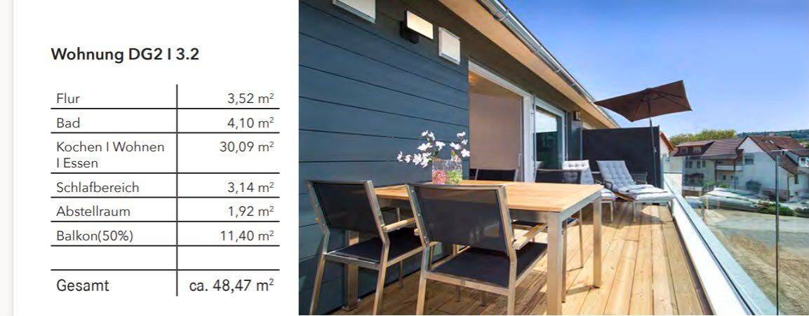 1,5 Zimmer Wohnung nähe Singen, 78259 Mühlhausen-Ehingen