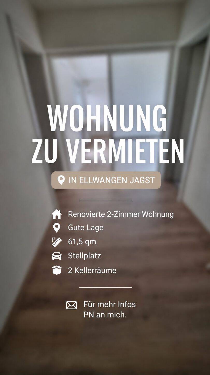 Mietwohnung, 2 Zimmer, 61 m², in Ellwangen (Jagst), 73479 Ellwangen (Jagst)