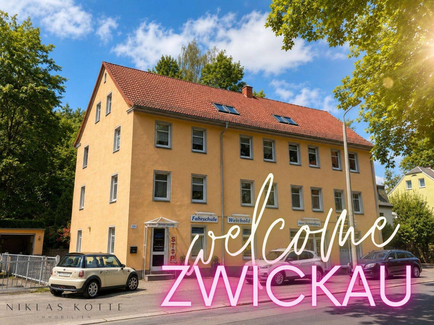 ++ schicke 3,5-Raum Wohnung in Zwickau mit Balkon, Einbauküche und Wallbox am Haus ++, 8062 Zwickau