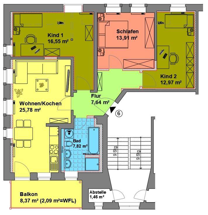 ***wunderschöne 4-Raum-Wohnung mit Balkon und Stellplatz***, 9212 Limbach-Oberfrohna