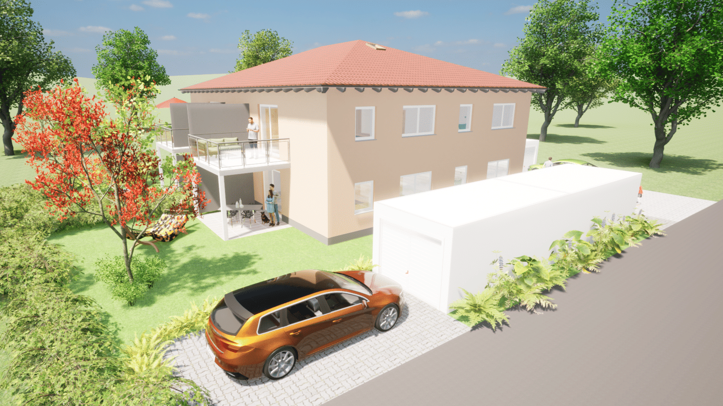 Provisionsfrei ins neue Zuhause – moderne 3-Zimmer-Neubauwohnung mit großem Balkon, 91578 Leutershausen