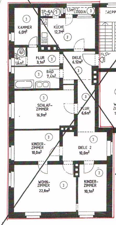Charmante 5-Zimmer-Altbauwohnung mit Balkon, 80687 München (Laim Pasing-Obermenzing)
