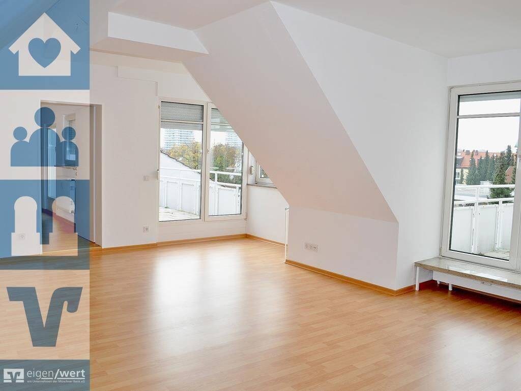 Lichtdurchflutete 4-Zi.-Dachgeschosswohnung mit zwei Dachterrassen, 80807 München (Milbertshofen-Am Hart Schwabing-Freimann)