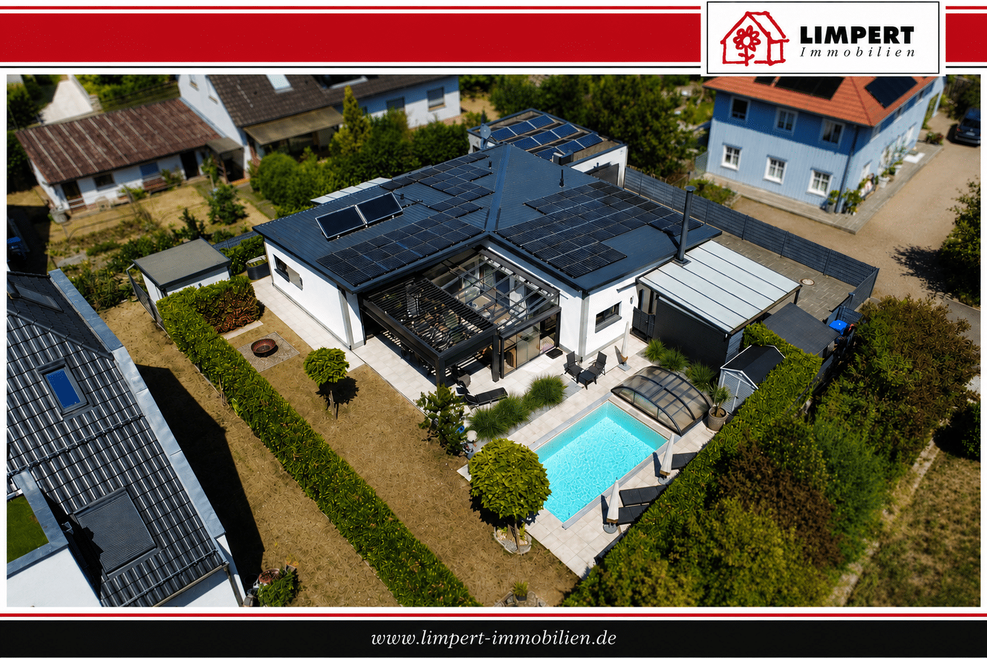 Mehr als ein Zuhause – Exklusiver Bungalow mit über 272 m² Wohn- und Nutzfläche, Pool und privatem Wellnessbereich in Wiesentheid, 97353 Wiesentheid