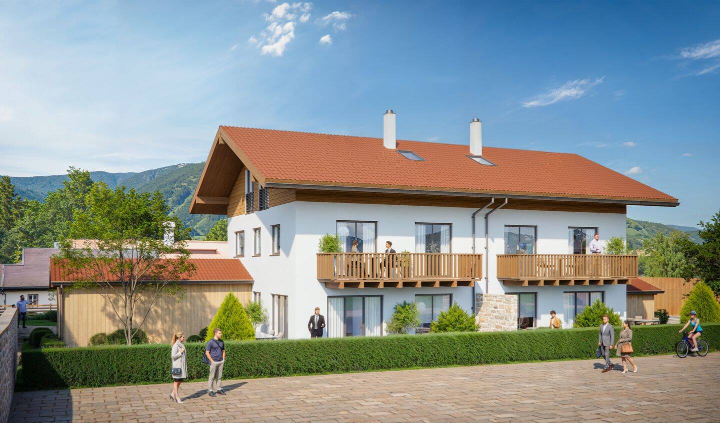 Exklusive Neubau-Doppelhaushälfte mit zwei Carports – Wohnen im Herzen von Inzell, 83334 Inzell