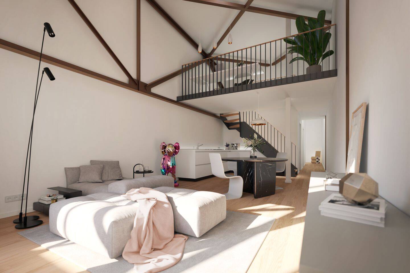 Historisches Loft-Feeling: Großzügiges Design-Wohnen in der Galerie-Suite!, 15834 Rangsdorf