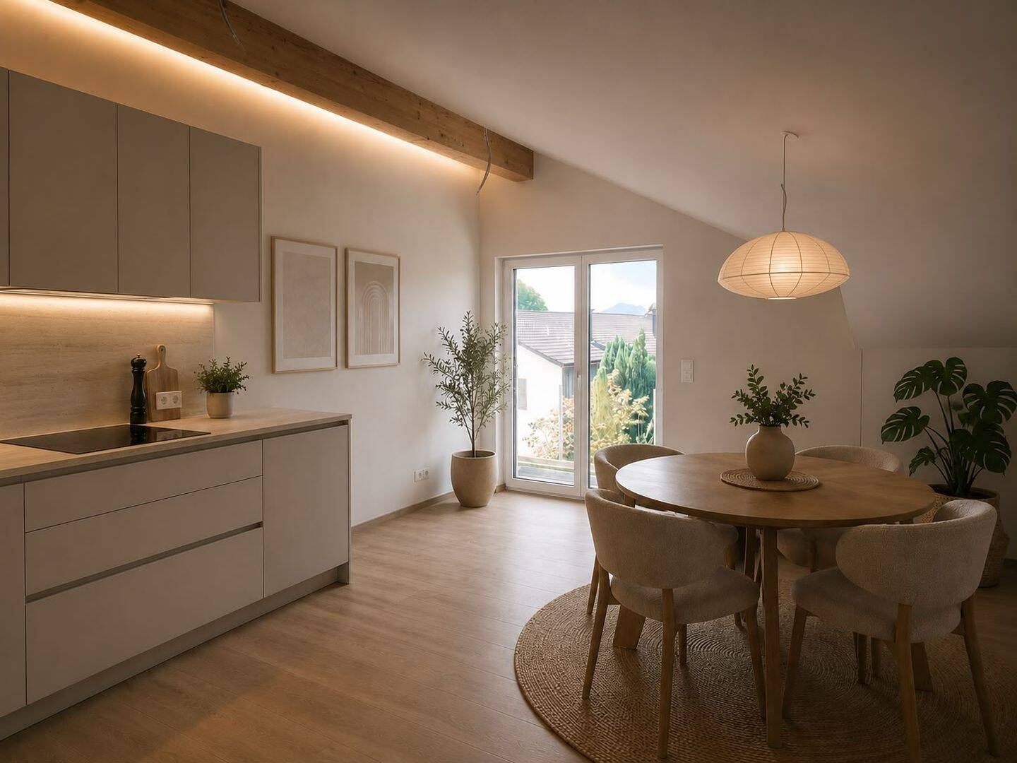 Hochwertige 3-Zimmer-Dachgeschoßwohnung im Herzen von Hochstätt zu vermieten, 83135 Schechen