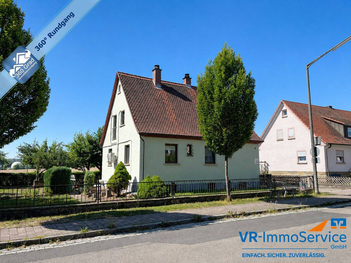 Seltene Gelegenheit für die junge Familie – Einfamilienhaus mit großem Garten im Dombühl, 91601 Dombühl