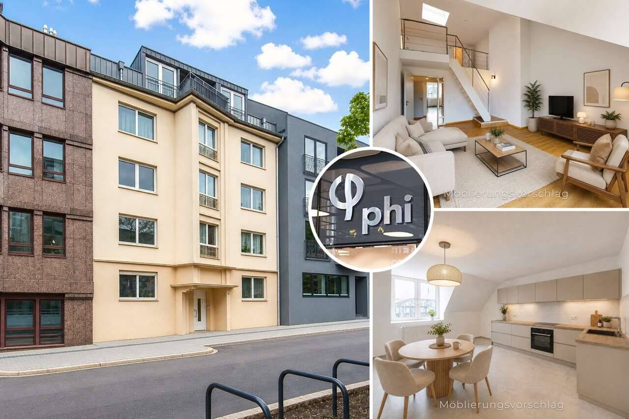 PHI AACHEN – Charmante Galeriewohnung mit Stadtblick über Aachen in bester City-Lage!, 52064 Aachen