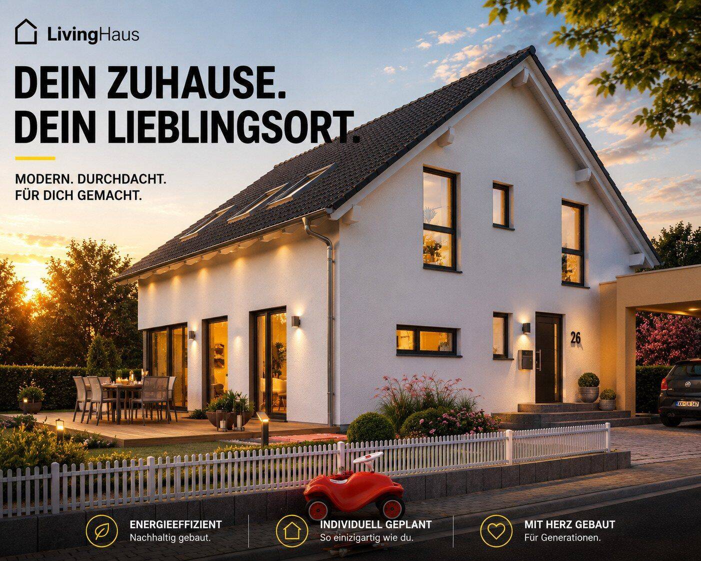 Living Haus | Eigenheim mit Weitblick – QNG-zertifiziert und Grundstück inklusive | KfW 40, 47228 Duisburg (Bergheim Friemersheim Hochemmerich Winkelhausen)