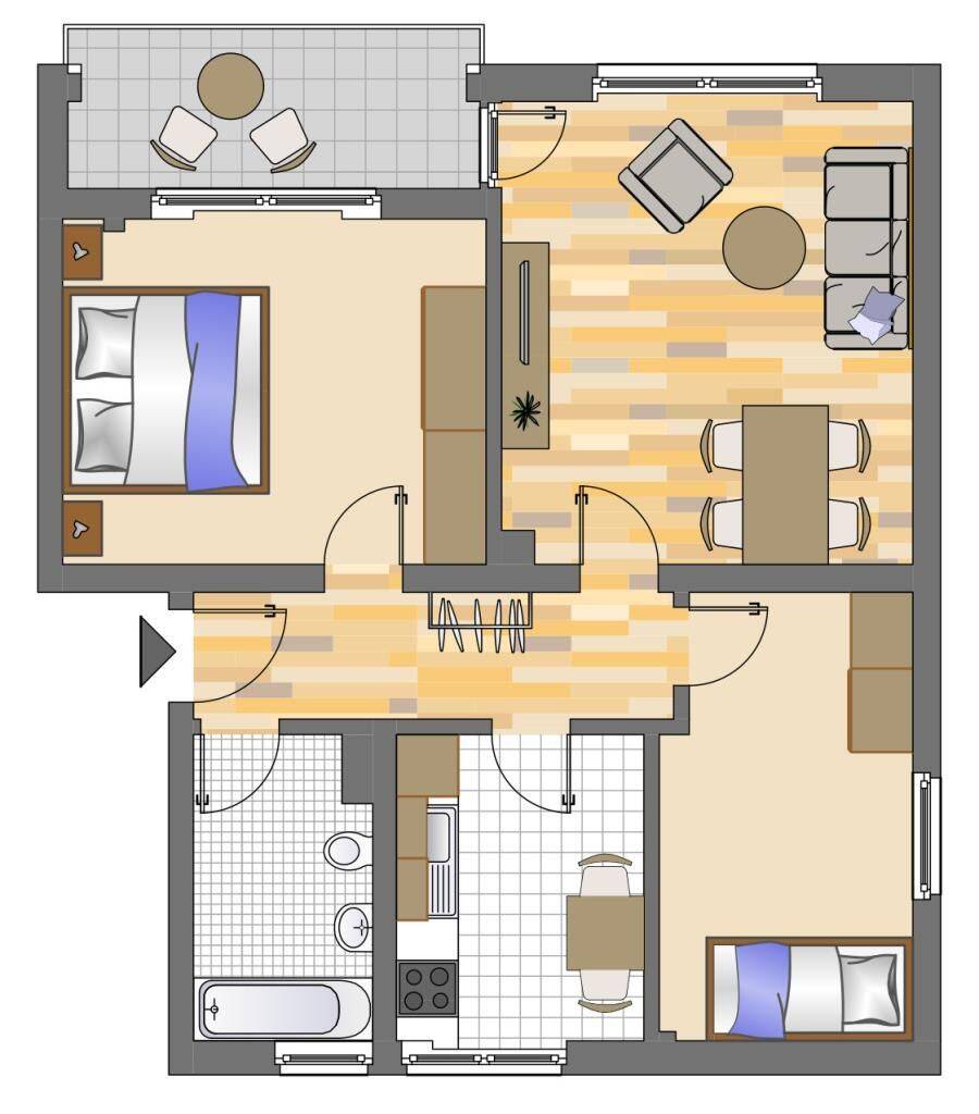Bald frei! 3-Zimmer-Wohnung in Gelsenkirchen Hassel, 45896 Gelsenkirchen (Hassel Scholven)