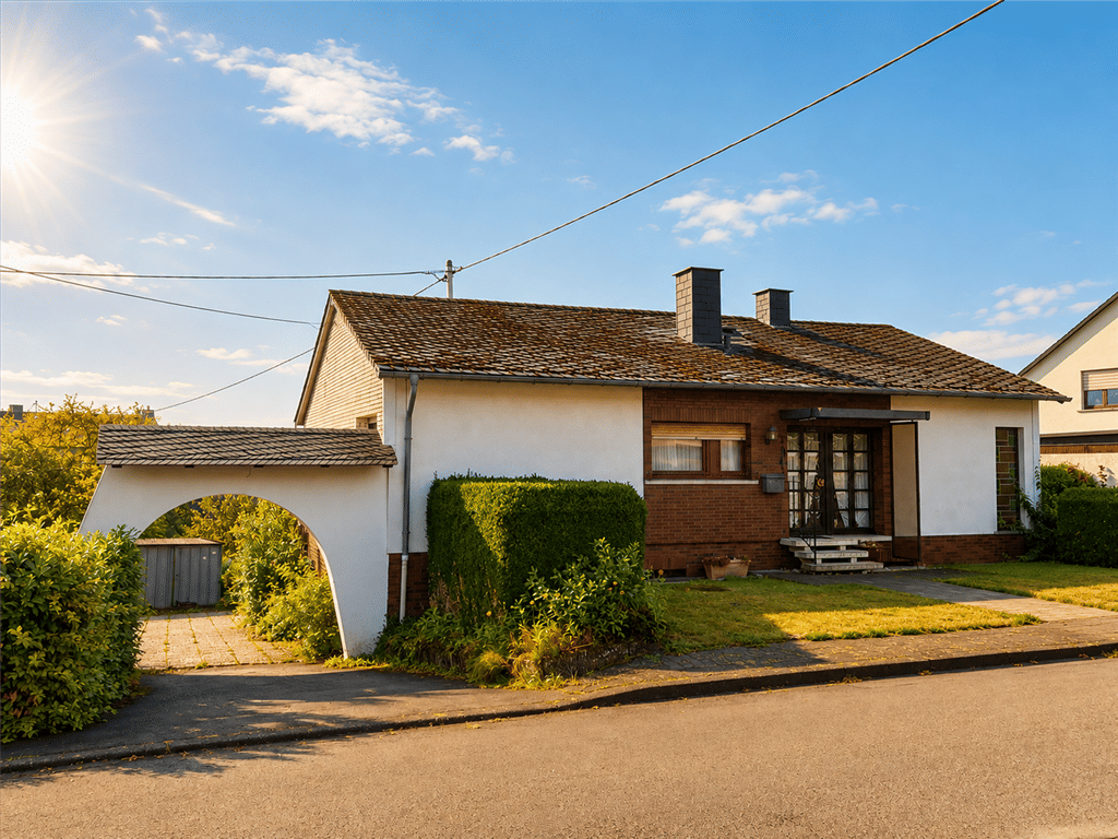 Höhn City, Einfamilienhaus im Bungalowstil, großes Grundstück, 2 Garagen, gute Lage!, 56462 Höhn