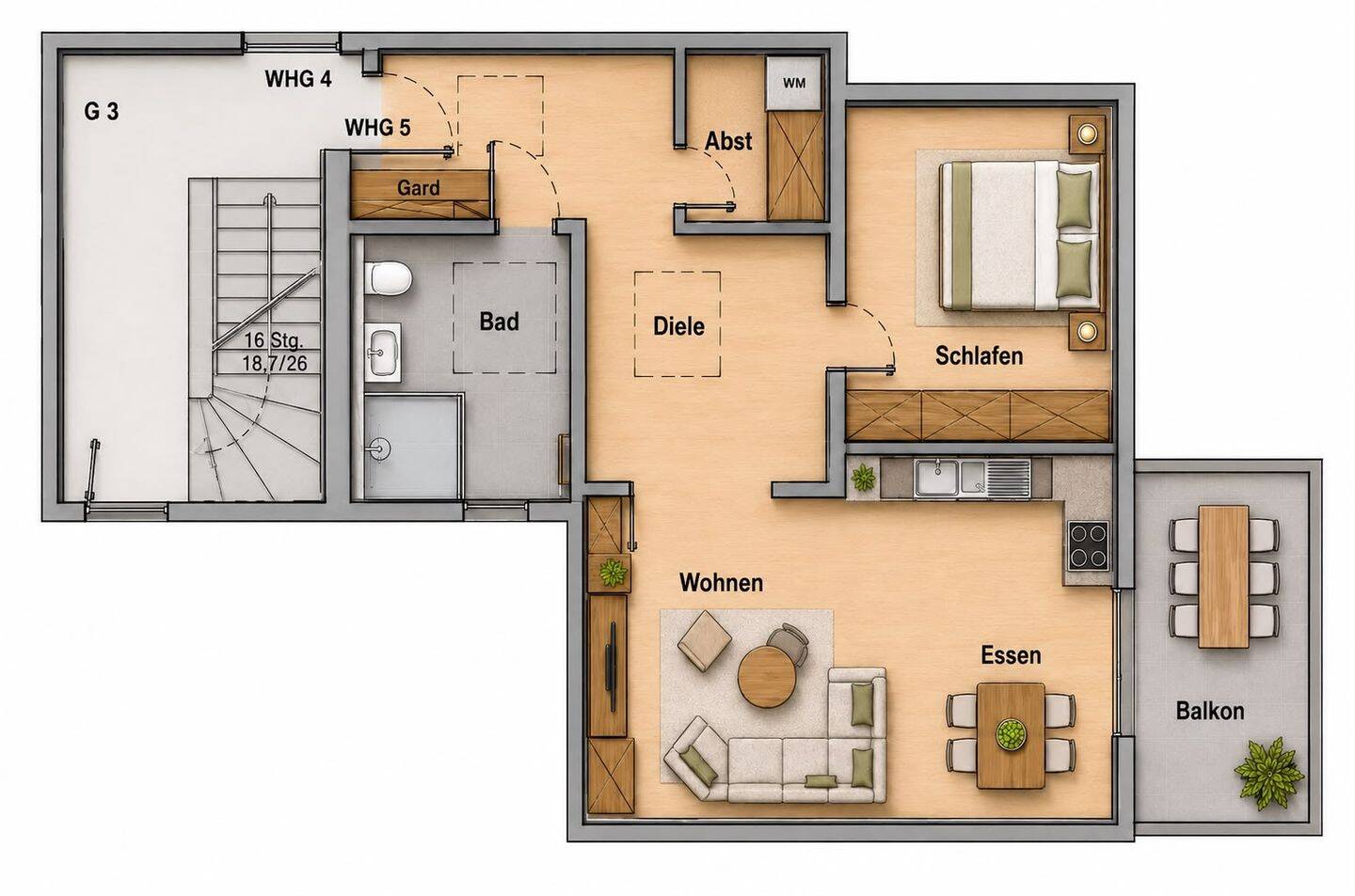 Neubau Eigentumswohnung in Hörste zu verkaufen!, 59558 Lippstadt