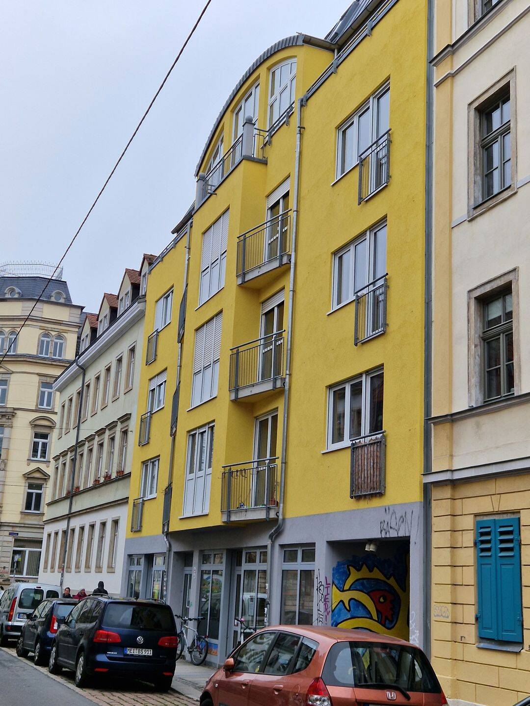 Schöne Maisonettewohnung/ 2Raum, Bad Küche mit Fenster/ Balkon und Dachterrasse, 1099 Dresden