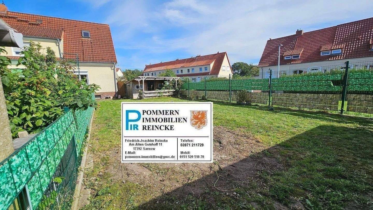 Reihenendhaus mit Garten und großzügigem Grundstück!, 17389 Anklam