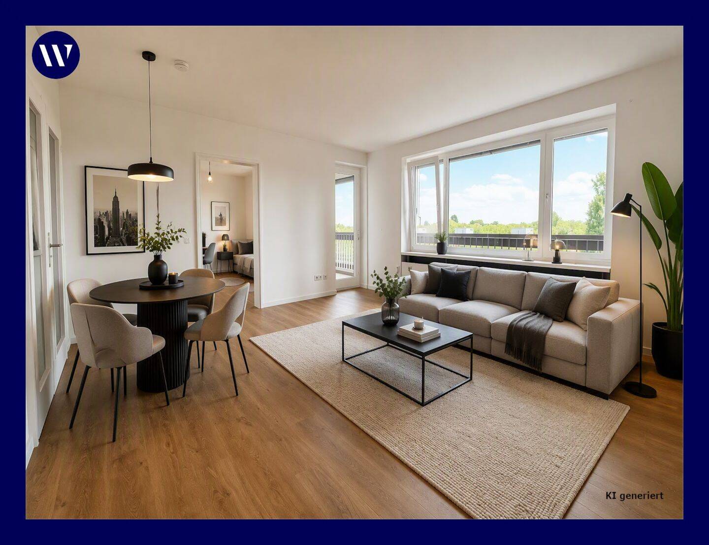 Neues Familien-Zuhause! Modernisierte 4 Zimmer mit Einbauküche Umlaufbalkon, 2 neue Bäder, Aufzug, 50968 Köln (Rodenkirchen)