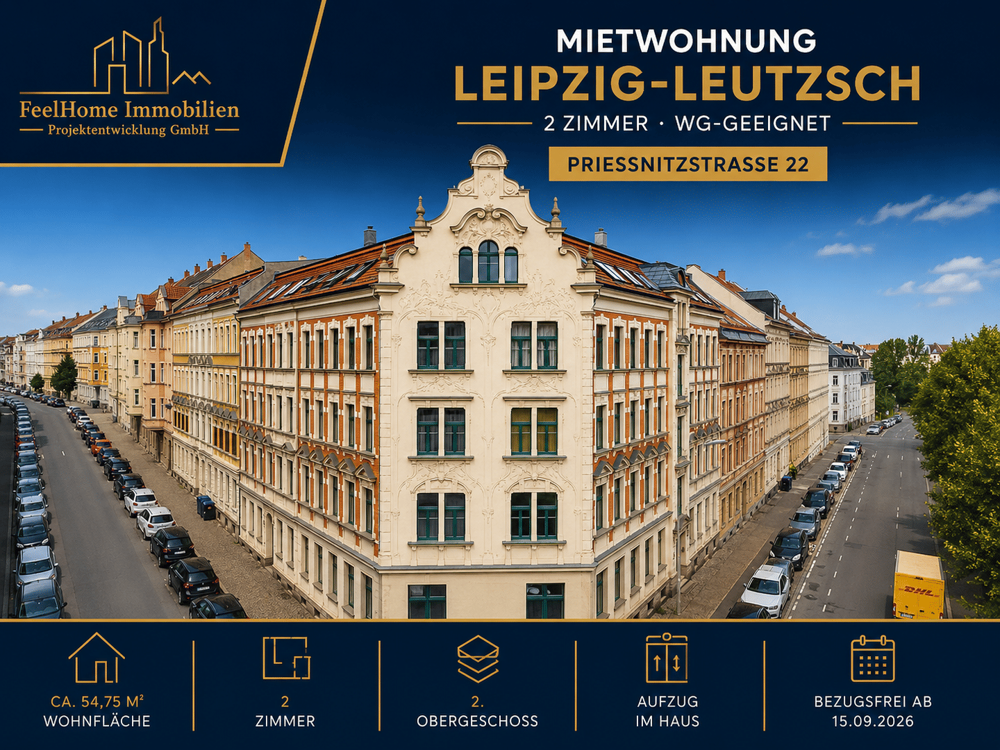 Zu zweit, allein oder als WG – 2 Zimmer mitten in Leipzig/Leutzsch!!!, 4179 Leipzig (Altlindenau Leutzsch Neulindenau Schönau)