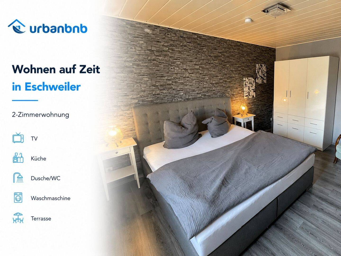 Möblierte 2-Zimmerwohnung Eschweiler – Wohnen auf Zeit ab 1 Monat, 52249 Eschweiler