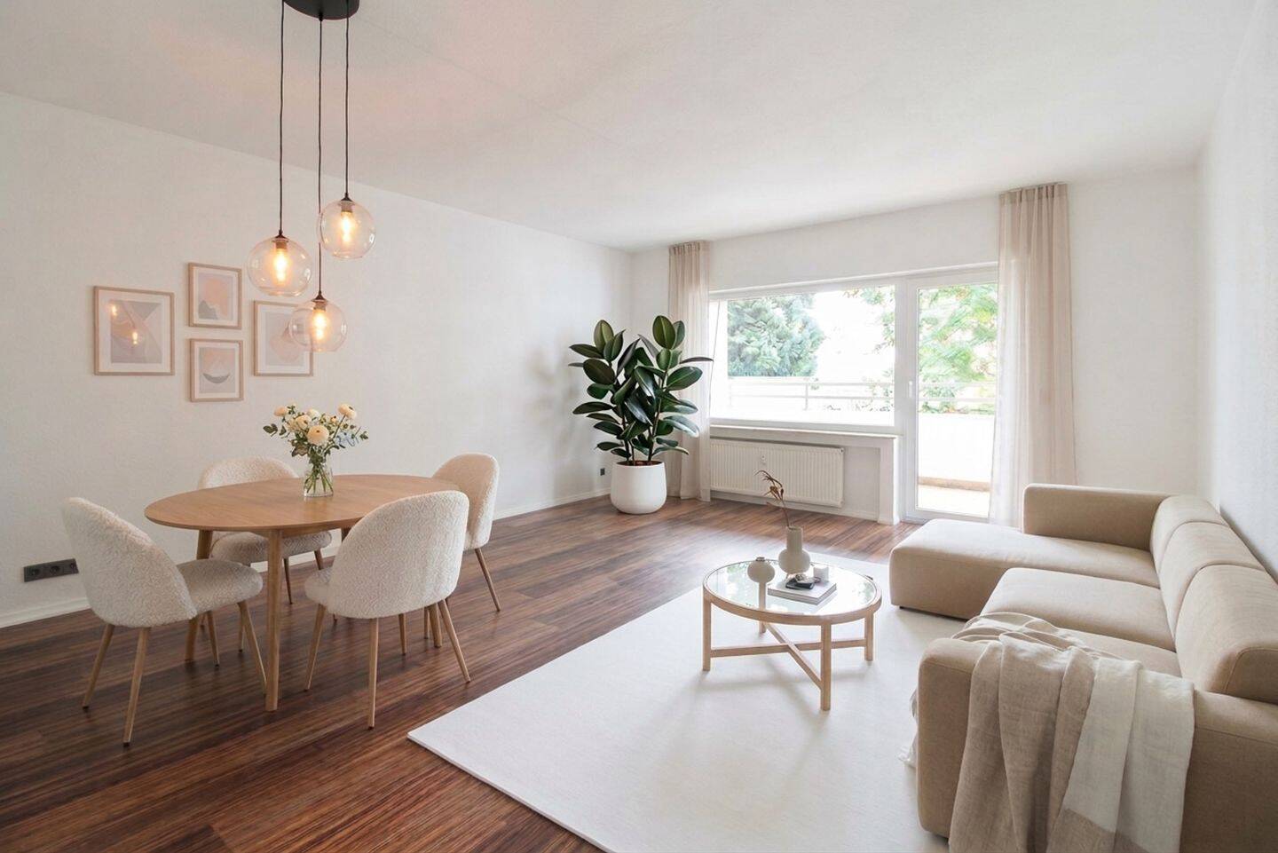 gepflegte 3 Zimmer Wohnung mit Balkon und Garage, 63110 Rodgau