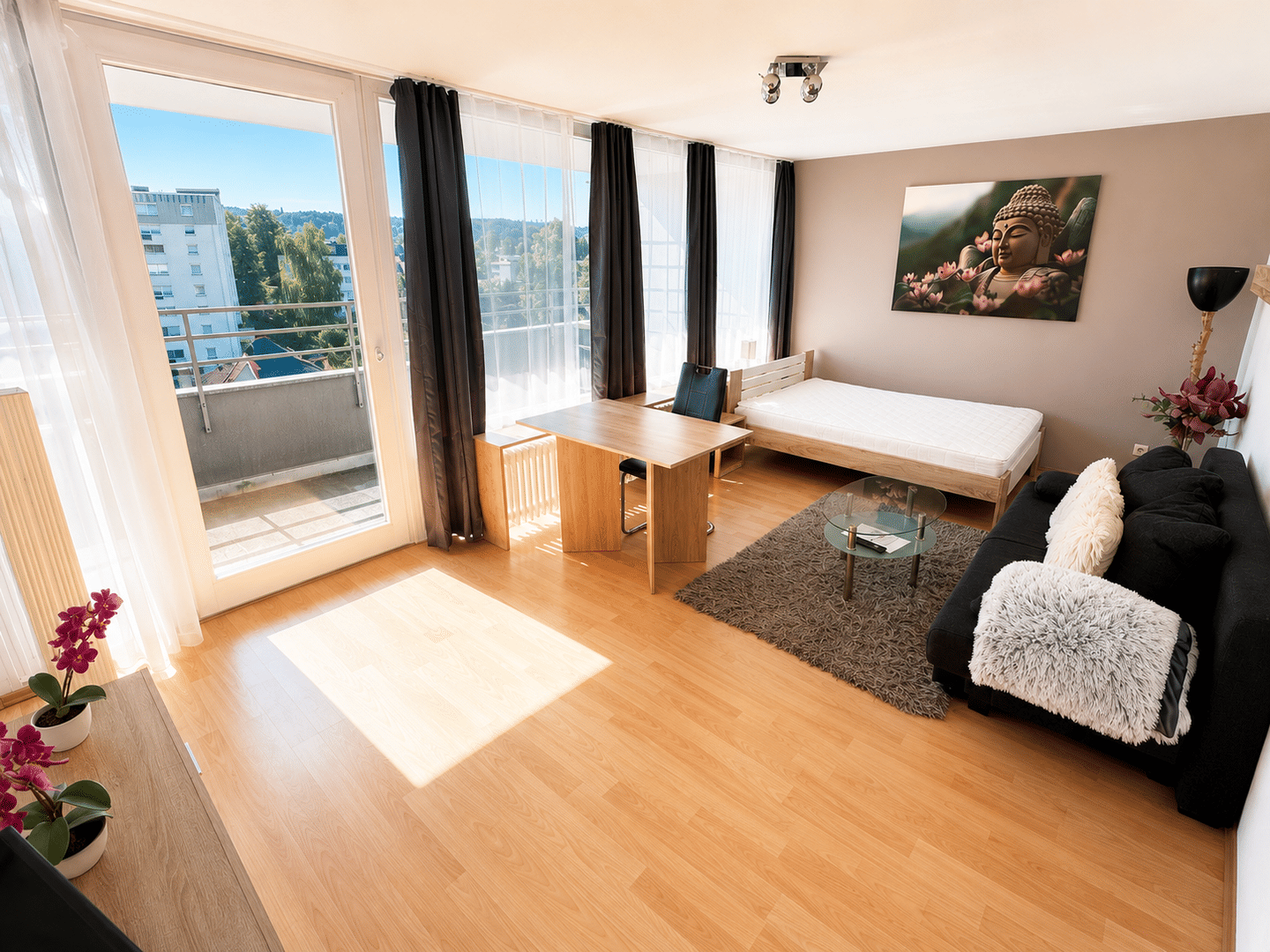 MÖBLIERTES-APPARTEMENT IN TOP-ZENTRUMSLAGE VON KEMPTEN, 87435 Kempten (Allgäu) (Adelharz Eich Kempten Rothkreuz Steufzgen)