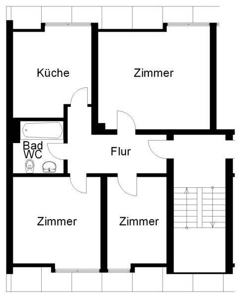 Gemütliche, renovierte Dachgeschosswohnung!, 49086 Osnabrück (Darum Gretesch Lüstringen Voxtrup Widukindland)