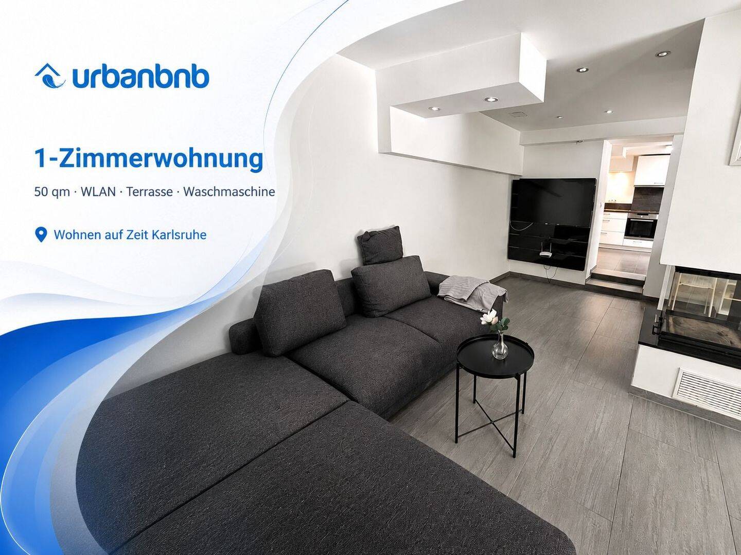 Möblierte 1-Zimmerwohnung Karlsruhe – Wohnen auf Zeit, 76228 Karlsruhe