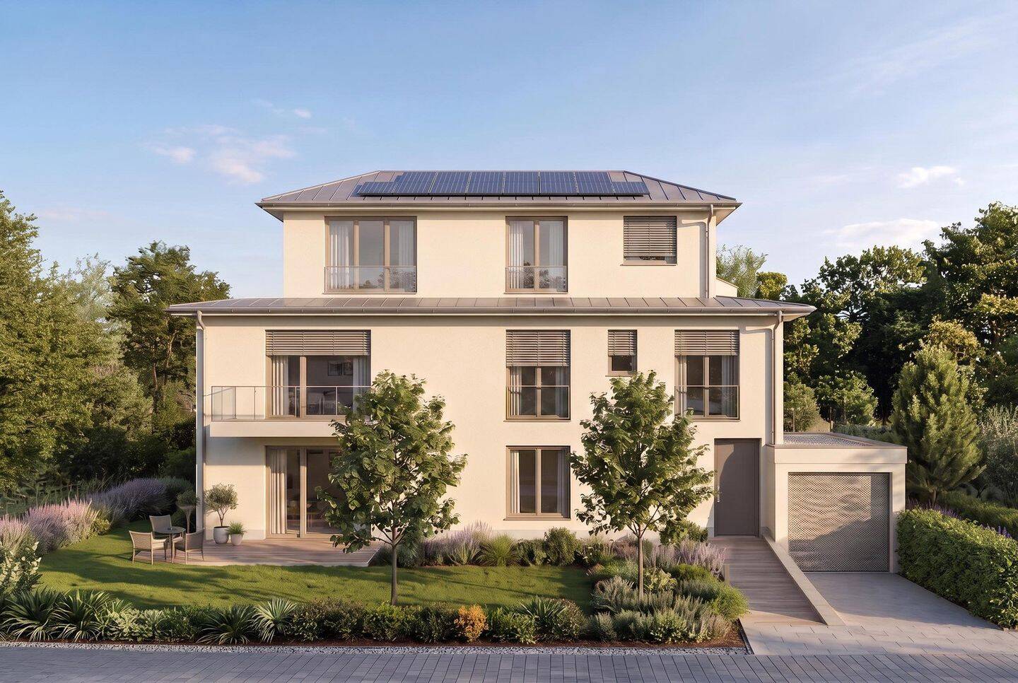 Neubau: Luxuriöse 4-Zimmer Maisonette-Wohnung mit Garten in München Solln
