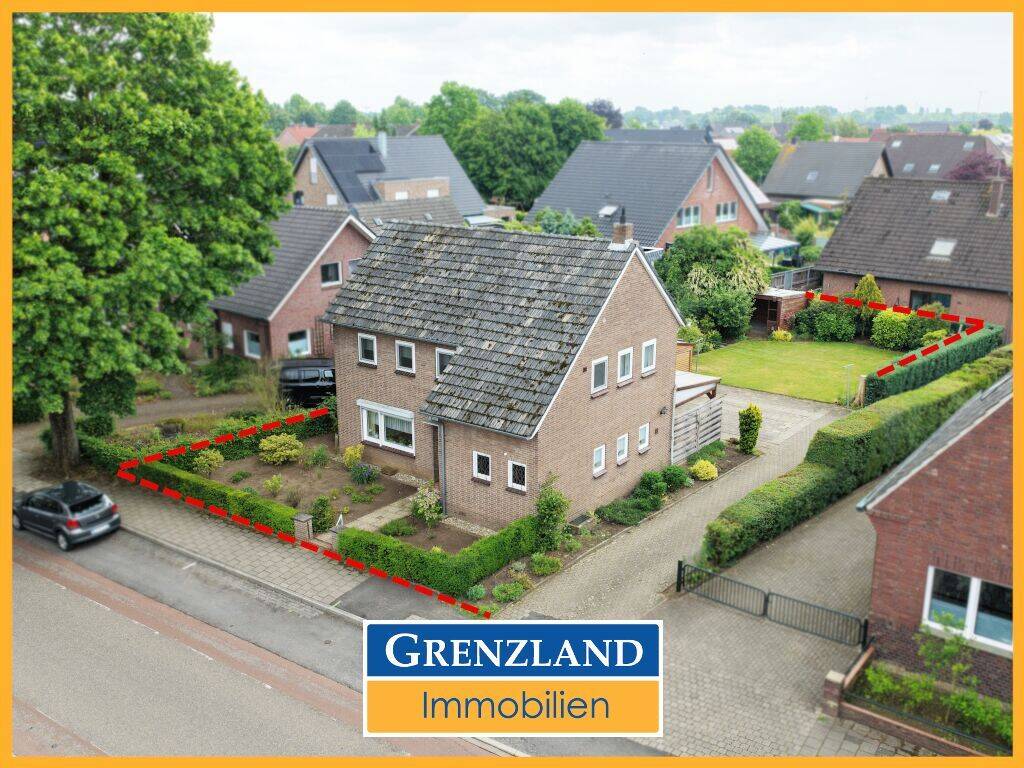 Bestandshaus an der Grenze -8 Zimmer, 250m² Garten, 46399 Bocholt