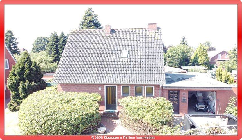 Großzügiges Grundstück, älteres Einfamilienhaus mit Wintergarten, Kaminbereich und Potential, 26802 Moormerland