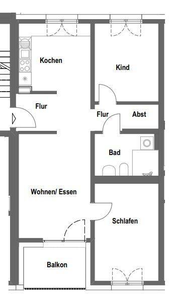 3 Zimmer-Herzobase – Wohnberechtigungsschein EK-Stufe 2 erforderlich!, 91074 Herzogenaurach