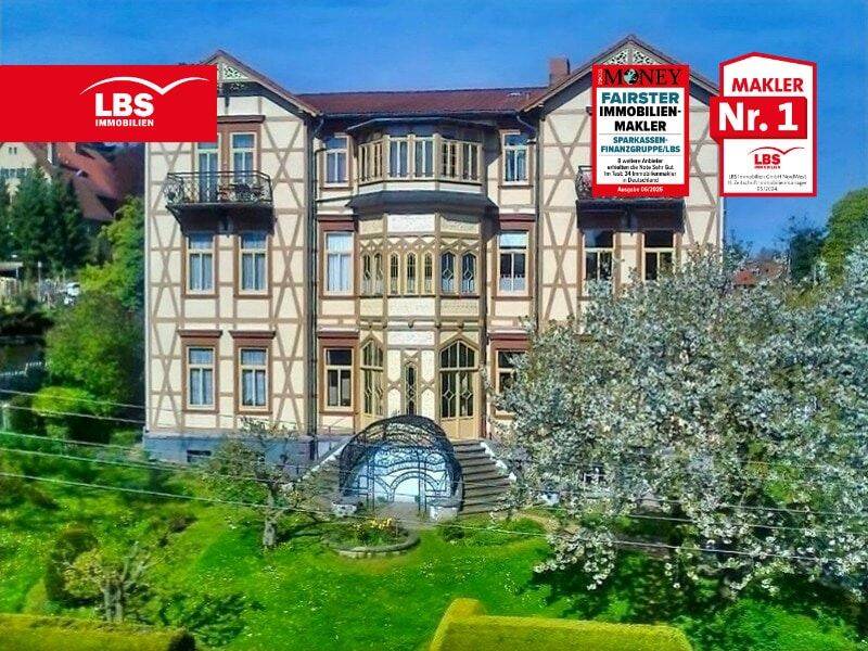 Jugendstil: Schlossblick, Panoramakamin, 2 Bäder und Hausmeisterservice, 38889 Blankenburg (Harz)