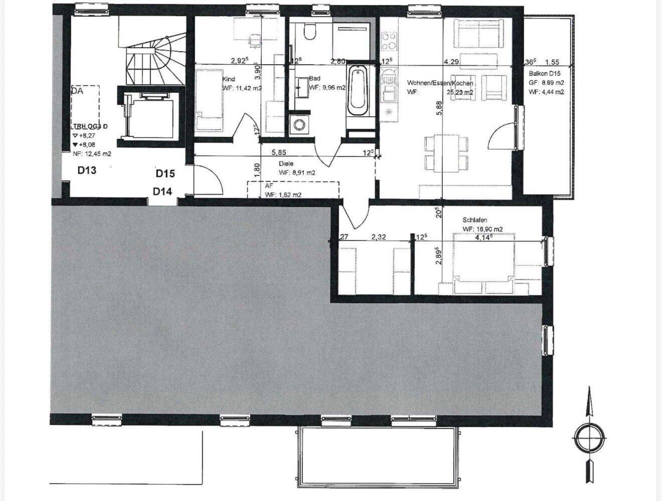 Erstbezug: Hochwertige 3-Zimmer-Neubauwohnung mit großem Balkon in Nürnberg, 90455 Nürnberg