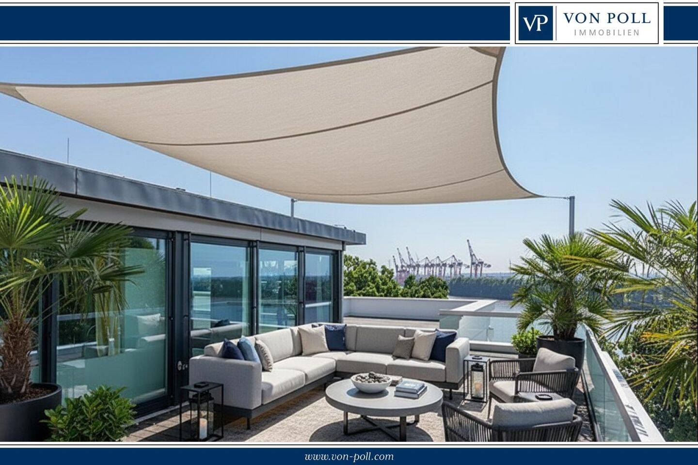 Eigener Strandzugang: Penthouse-Maisonette an der Elbe!, 22605 Hamburg (Altona Bahrenfeld Groß Flottbek Othmarschen)