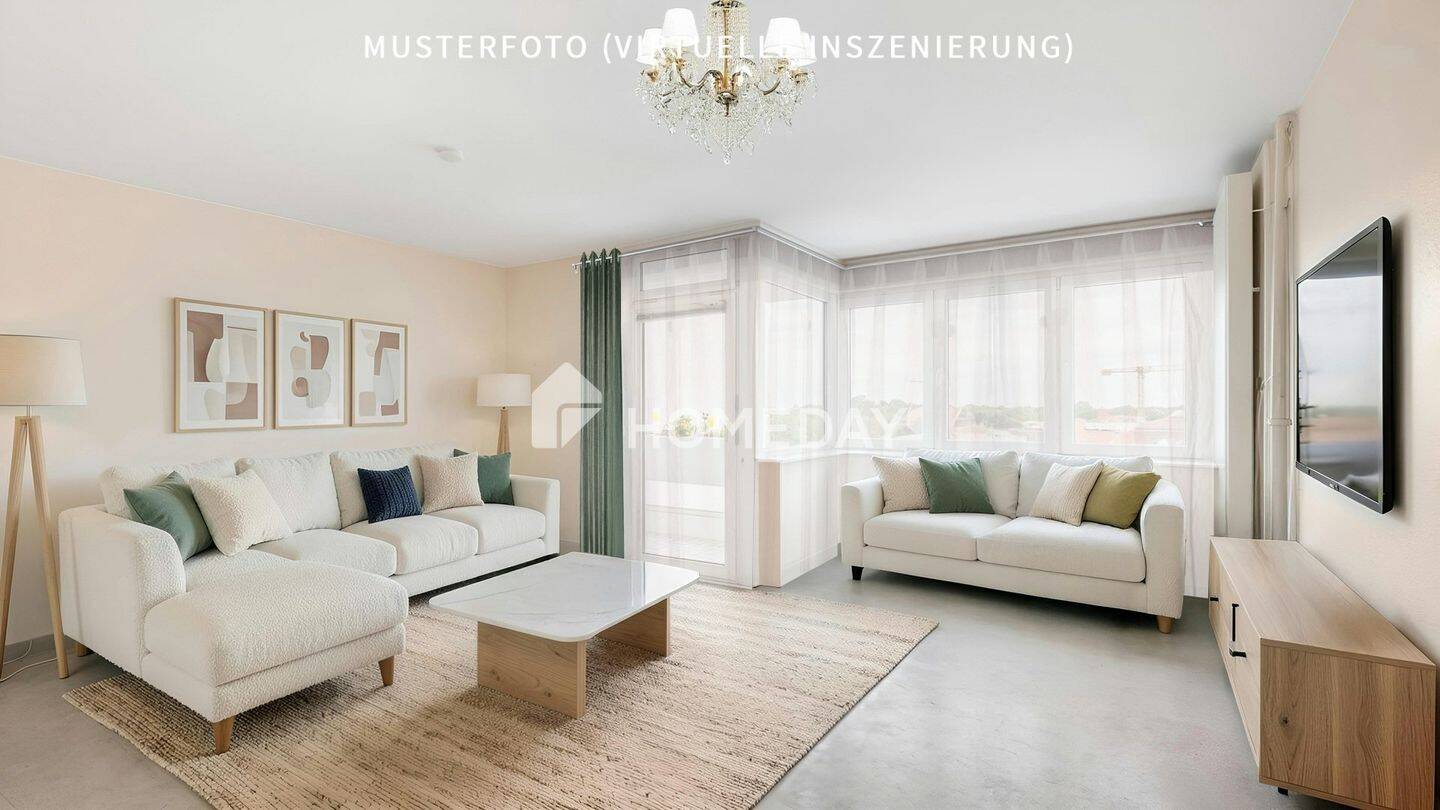 Freier Blick über Langenhagen – 2-Zimmer-Wohnung mit Loggia und Tiefgarage, 30851 Langenhagen