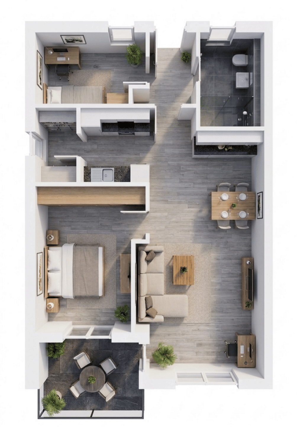 Stilvolle 3-Zimmer-Neubauwohnung mit Balkon im 1. OG, 49809 Lingen (Ems)