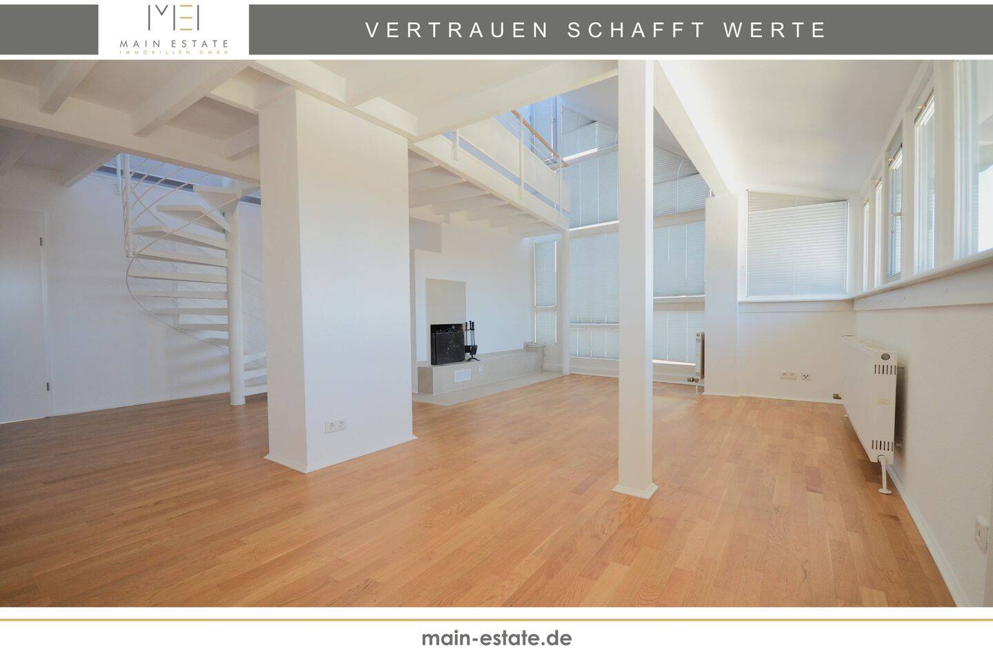 Erstbezug nach Sanierung – 2,5-Zimmer-Maisonettewohnung mit Kamin und großzügiger Dachterrasse, 63263 Neu-Isenburg