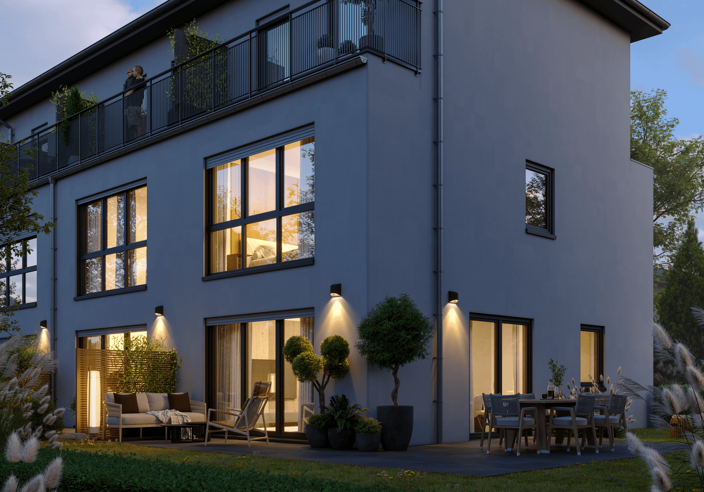 Courtagefrei & effizient: Neubau-Mittelreihenhaus mit Dachterrasse & Carport in Hamburg-Meiendorf, 22145 Hamburg (Wandsbek Farmsen-Berne Rahlstedt)