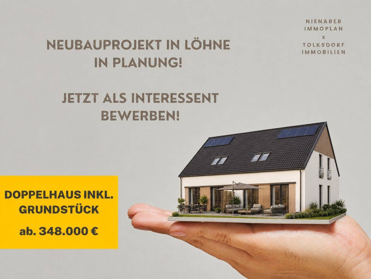 Neu in Löhne: Ihre Doppelhaushäfte im Neubau – jetzt Interessent werden!, 32584 Löhne