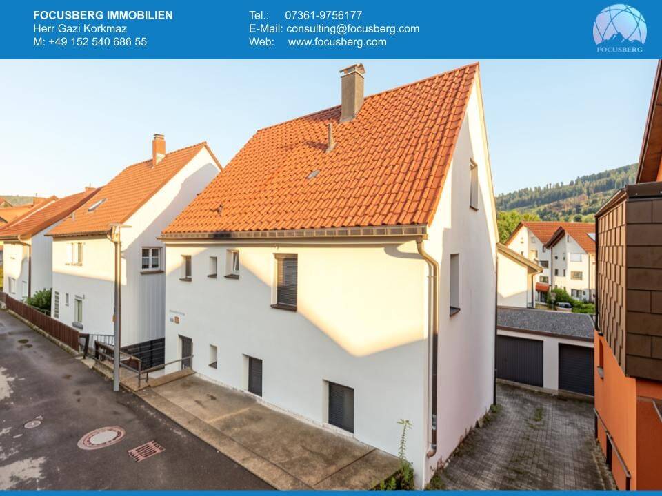 EINFAMILIENHAUS MIT 6,5 ZIMMER & BALKON IN AA-UNTERKOCHEN MODERNISIERT & BEZUGSFREI, 73432 Aalen