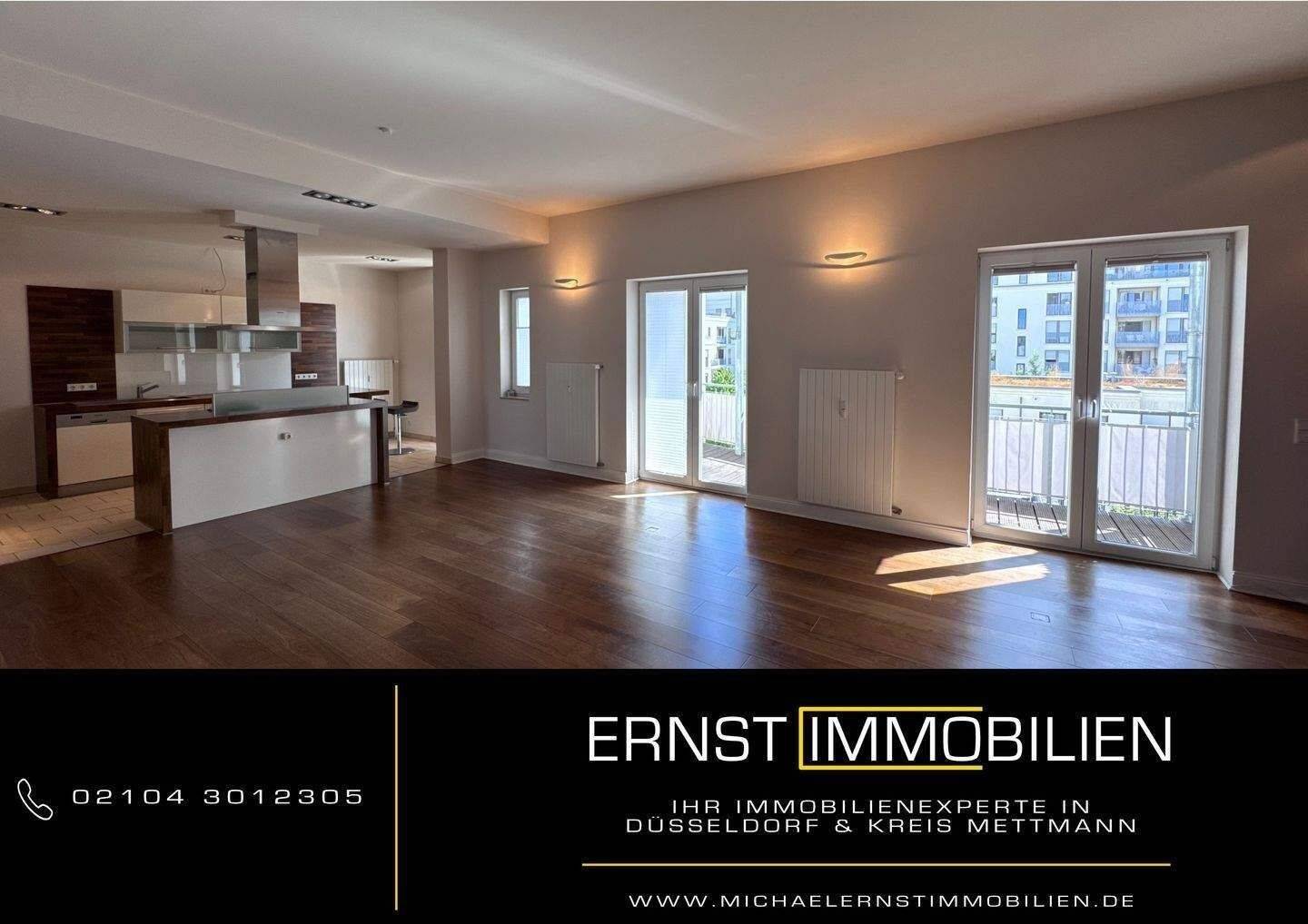 Exklusive 3 Zimmerwohnung mit Terrasse, offener Kamin, Einbauküche in Düsseldorf-Zooviertel / Pempelfort, 40477 Düsseldorf (Derendorf Golzheim Pempelfort)