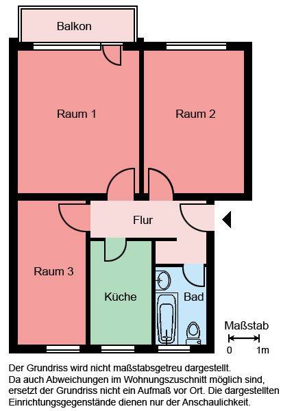 Demnächst frei! 3-Zimmer-Wohnung in Werl, 59457 Werl